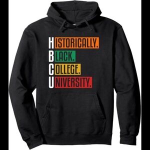 HBCU Apparel Historical Black College Unisex Large Black HBCU Pullover Hoodie